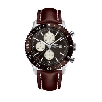 Breitling Chronoliner Stainless Steel / Bronze / Calf