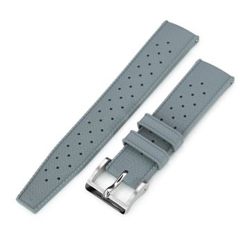 Quick Release Grey Tropical-Style Pro FKM rubber watch strap, 20mm or 22mm - 22mm