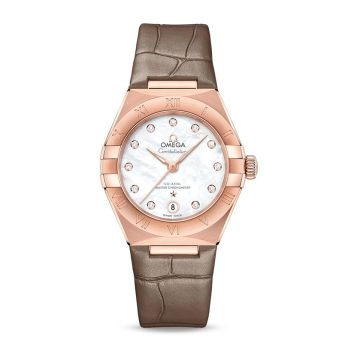 Omega Constellation Manhattan 29 Co-Axial Master Chronometer Sedna Gold / Diamond / MOP