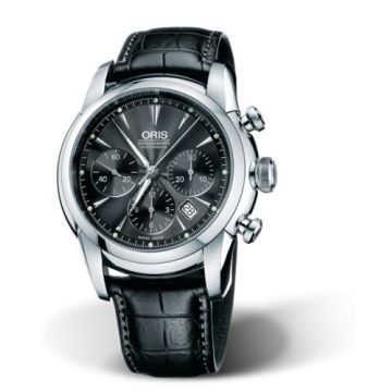 Oris Artelier Chronograph 44.5 Stainless Steel / Black