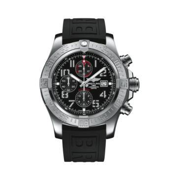 Breitling Super Avenger II Stainless Steel / Volcano Black / Rubber / Folding