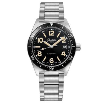 Glashütte Original SeaQ Date Stainless Steel / Black / Bracelet