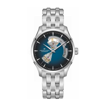 Hamilton Jazzmaster Open Heart 40 Stainless Steel / Blue Gradient / Bracelet