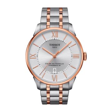 Tissot Chemin Des Tourelles Powermatic 80 42 Stainless Steel - Rose Gold / Silver