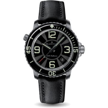 Blancpain Fifty Fathoms 500 Fathoms Titanium / Black / Black Canvas