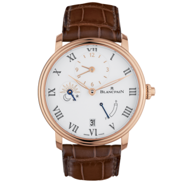 Blancpain Villeret Demi-Fuseau Horaire 8 Jours Red Gold / Enamel