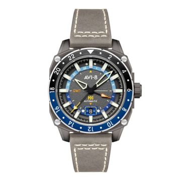 Avi-8 Hawker Hunter Atlas GMT Automatic Mist Grey