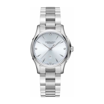 Hamilton Jazzmaster Lady Auto 34 Stainless Steel / Blue - Diamond / Bracelet