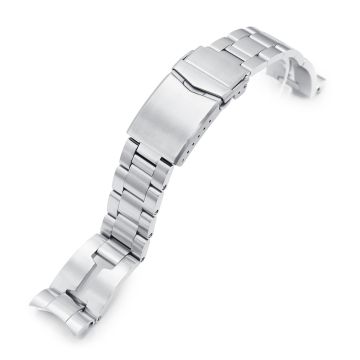 Retro Shaver Blade Watch Band for TUD BB58, 316L Stainless Steel Brushed V-Clasp - 20mm