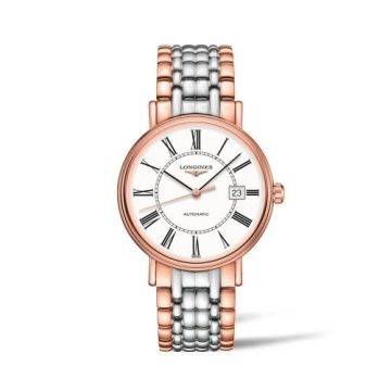 Longines Presence 40 Automatic PVD Red / White - Roman / Bracelet