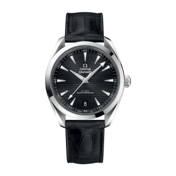 Omega Seamaster Aqua Terra 150M Master Chronometer 41 Stainless Steel / Black / Alligator
