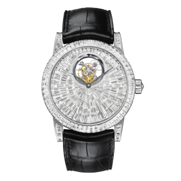 Blancpain Léman Tourbillon White Gold / Serti Baguette