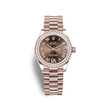 Rolex Datejust 31 Rose Gold / Diamond / Chocolate - Roman / President