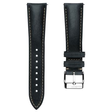Original Vintage Highley Genuine Leather Watch Strap - Blue - 19mm