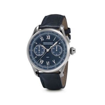 Eberhard Chronographe 1887 Automatique Stainless Steel / Blue - Roman