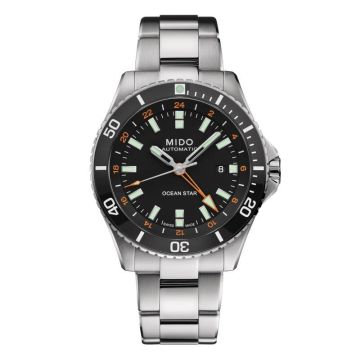 Mido Ocean Star GMT Stainless Steel / Black / Bracelet