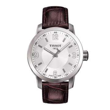 Tissot PRC 200 Quartz Silver Brown Leather
