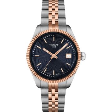Tissot Ballade 34 Stainless Steel - Rose Gold / Blue / Bracelet