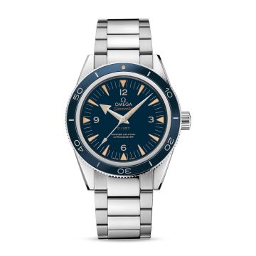 Omega Seamaster 300 Master Co-Axial Platinum / Blue / Bracelet
