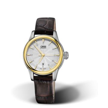 Oris Artelier Date Diamonds 31 Stainless Steel - Yellow Gold / Silver