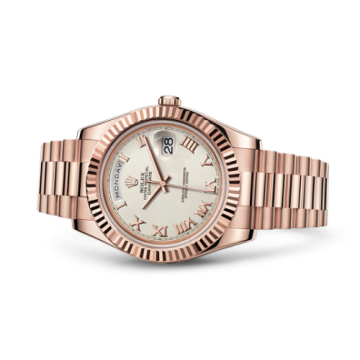 Rolex Day-Date II Everose Ivory Roman