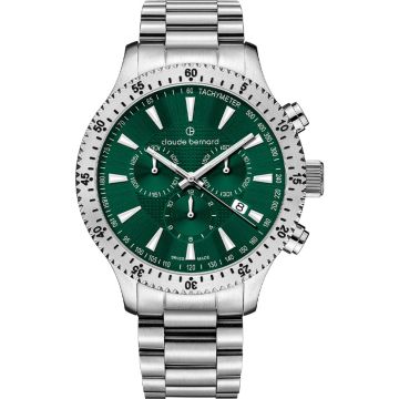 Claude Bernard Classic Chronograph Silver / Green