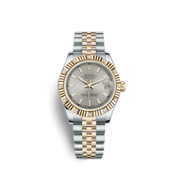 Rolex Datejust 31 Rolesor Yellow Fluted Diamond / Jubilee / Silver