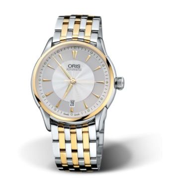 Oris Artelier Date 40 Stainless Steel - Yellow Gold / Silver / Bracelet
