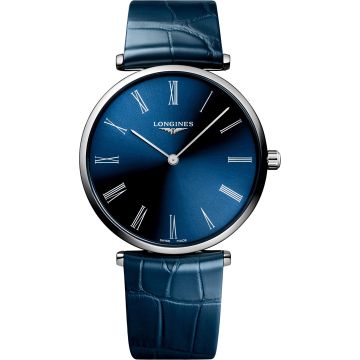 Longines La Grande Classique 38 Stainless Steel / Blue - Roman