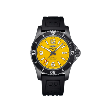 Breitling Superocean 46 Blacksteel / Yellow / Rubber / Folding