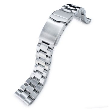 Hexad Watch Band for Seiko New Turtles SRP777 SRP775 SRPA21 (PADI), Stainless Steel - Brushed, V Diver Clasp - 22mm