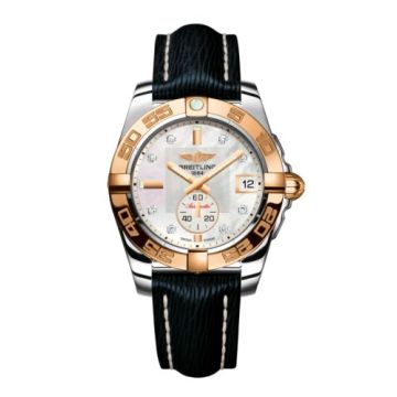 Breitling Galactic 36 Automatic Stainless Steel / Rose Gold / Pearl Diamond / Sahara