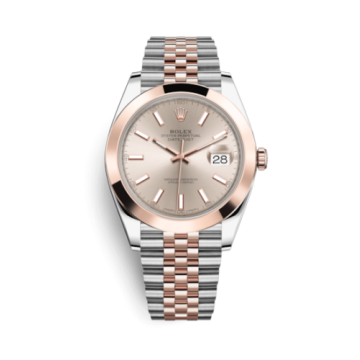 Rolex Datejust 41 Rolesor Everose Smooth / Jubilee / Sundust