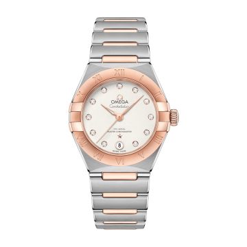 Omega Constellation Manhattan 29 Co-Axial Master Chronometer Stainless Steel / Sedna Gold / Silver Diamond