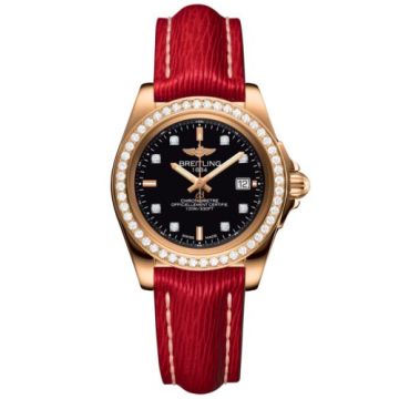 Breitling Galactic 32 Sleek Edition Rose Gold / Diamond / Trophy Black Diamond / Sahara
