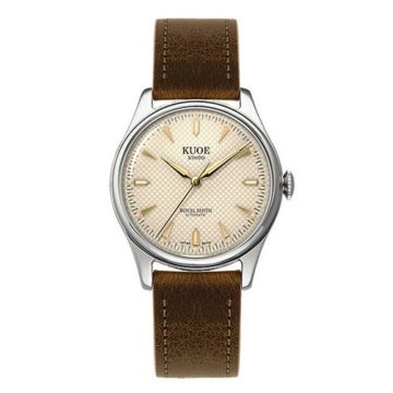 Kuoe Kyoto Royal Smith 90-006 Silver Case Ivory Dial