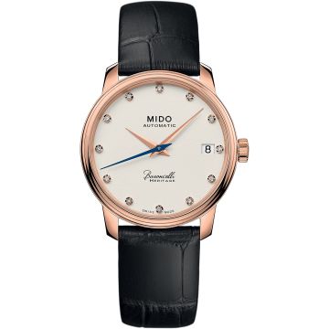 Mido Baroncelli Heritage Lady Rose Gold / Beige - Diamond