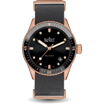 Blancpain Fifty Fathoms Bathyscaphe Sedna Gold / Black / Grey Nato