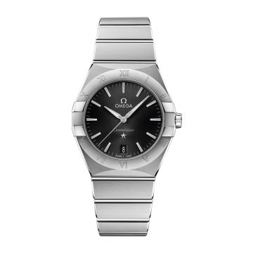 Omega Constellation Quartz 36 Stainless Steel / Black / Bracelet