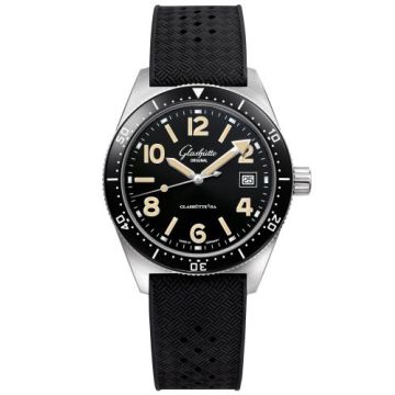 Glashütte Original SeaQ Date Stainless Steel / Black / Rubber / Pin