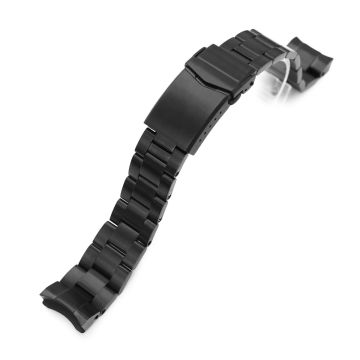Black DLC Super-O Boyer Stainless Steel Bracelet for Seiko Sumo - 18mm