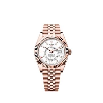 Rolex Sky-Dweller Everose / White / Jubilee