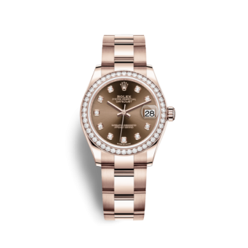 Rolex Datejust 31 Rose Gold / Diamond / Chocolate - Diamond / Oyster