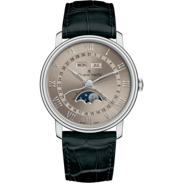 Blancpain Villeret Quantième Complet 40mm White Gold / Grey
