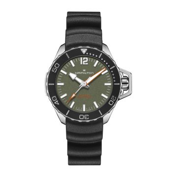 Hamilton Frogman Auto 41 Stainless Steel / Green / Rubber