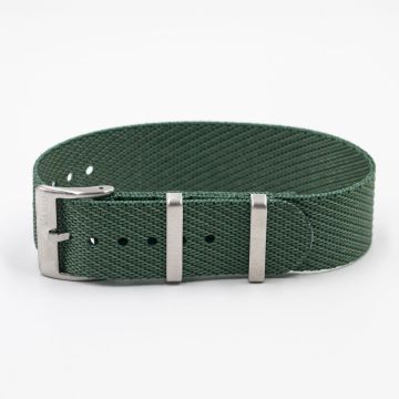 Twill Turquoise Green Watch Strap - 22mm