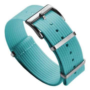 Ridge British Military Nylon Watch Strap - Turquoise Blue - 22mm