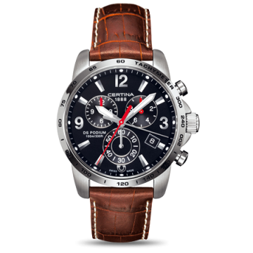 Certina DS Podium Big Size Chrono Black Brown