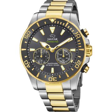 Jaguar Connected Men Diver Chronograph Hybridwatch Bicolour / Grey