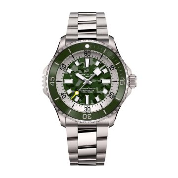 Breitling SuperOcean Automatic 46 Super Diver Titanium /  Green Camouflage / Bracelet